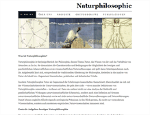 Tablet Screenshot of naturphilosophie.org